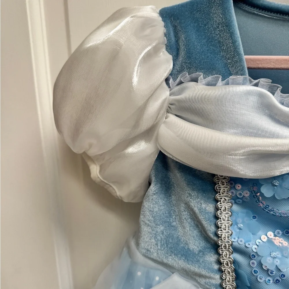 NWOT CUSTOM MADE Disney Cinderella Toddler Girl 6 Princess Dress Up Dress Gloves